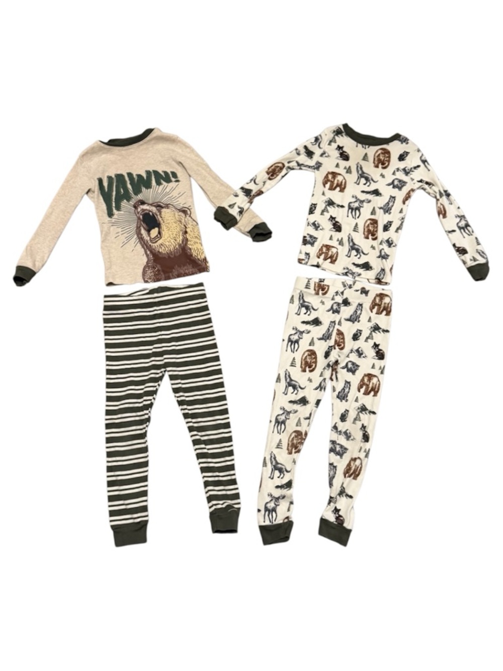 Boys Bear Pajama Set Bundle , 4T